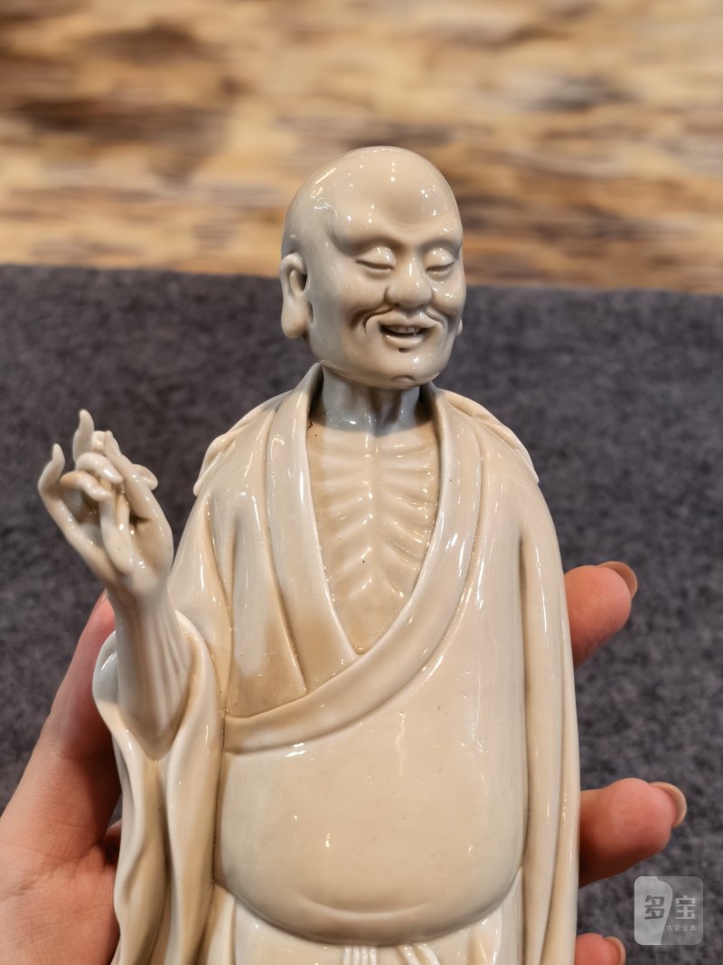 清末民初 德化白瓷高士立像 - 图11